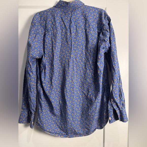 Alan Flusser Shirt Mens medium Paisley All Over Print Button Up Long Sleeve - Picture 3 of 8